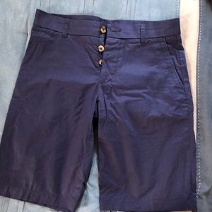 Blue dress shorts